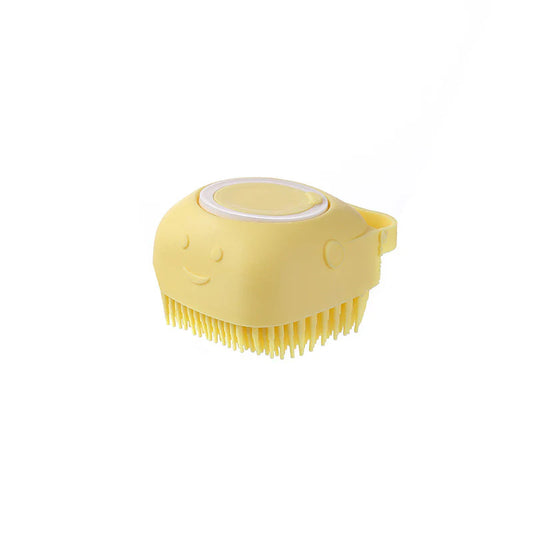 Pet Bath Brush: Silicone Scrubber