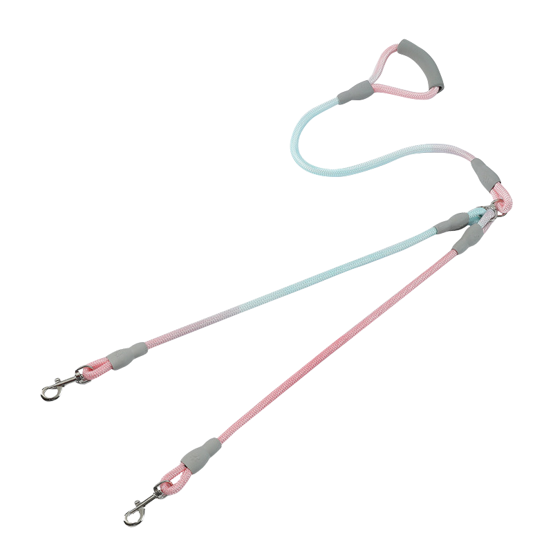 Double Pet Leash: Rainbow Gradient Collection